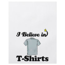 i believe in t-shirts flyer design