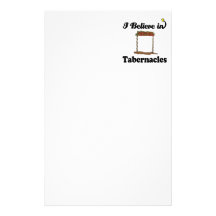 i believe in tabernacles stationery design