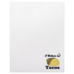 i believe in tacos personalized letterhead