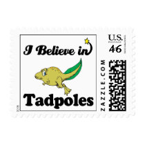 i believe in tadpoles stamp