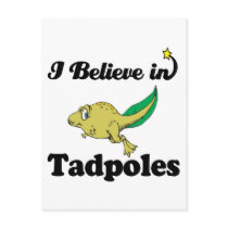 i believe in tadpoles post card