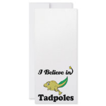 i believe in tadpoles customized rack card
