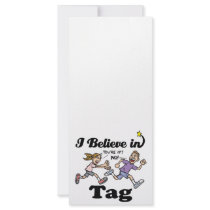 i believe in tag personalized rack card