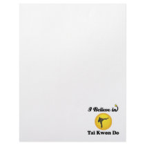 i believe in tai kwon do customized letterhead