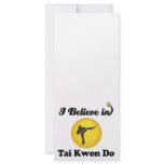 i believe in tai kwon do rack cards