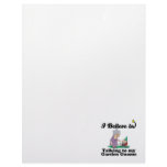i believe in talking to garden gnome letterhead