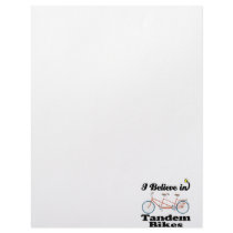 i believe in tandem bikes letterhead