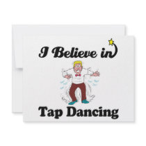 i believe in tap dancing personalized announcements