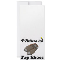 i believe in tap shoes rack card template