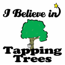 i believe in tapping trees photo cutout
