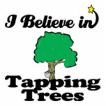 i believe in tapping trees photo cutout