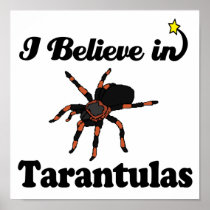 i believe in tarantulas poster