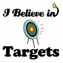 i believe in targets acrylic cut out