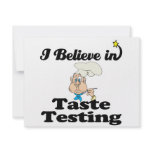 i believe in taste testing custom invite