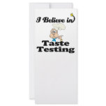 i believe in taste testing rack card design