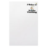 i believe in taste testing stationery design