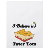 i believe in tater tots flyer design