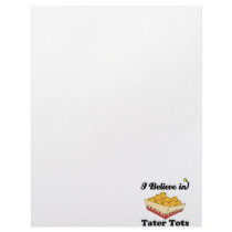 i believe in tater tots letterhead template