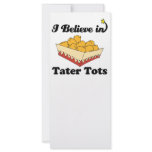i believe in tater tots rack cards