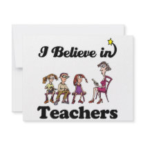 i believe in teachers personalized invite