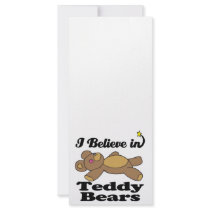 i believe in teddy bears custom rack cards
