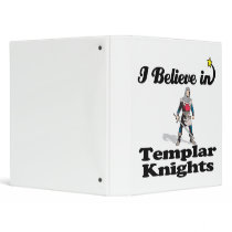 i believe in templar knights vinyl binder