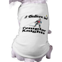 i believe in templar knights dog tee shirt