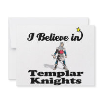 i believe in templar knights custom invitation
