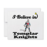 i believe in templar knights custom invitation