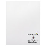 i believe in templar knights customized letterhead