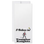 i believe in templar knights customized rack card