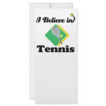 i believe in tennis custom rack card
