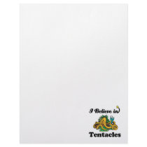i believe in tentacles custom letterhead