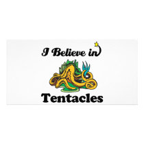i believe in tentacles photo card template
