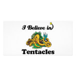 i believe in tentacles photo card template