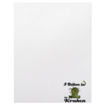 i believe in the kraken custom letterhead