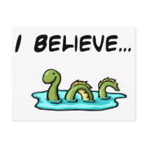 I Believe in the Loch Ness Monster postcards