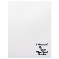 i believe in thermal socks letterhead
