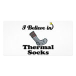 i believe in thermal socks photo greeting card