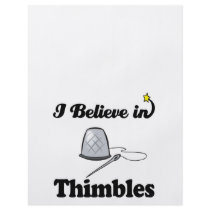 i believe in thimbles custom flyer