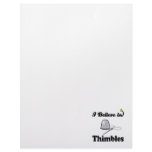 i believe in thimbles personalized letterhead