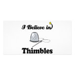 i believe in thimbles photo card template