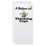 i believe in thinking caps rack cards