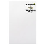 i believe in thinking caps stationery