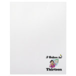 i believe in thirteen custom letterhead