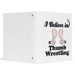 i believe in thumb wrestling 3 ring binder