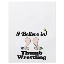 i believe in thumb wrestling flyer