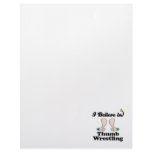 i believe in thumb wrestling letterhead design
