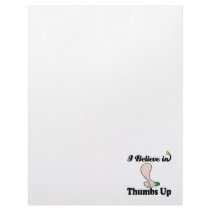 i believe in thumbs up letterhead