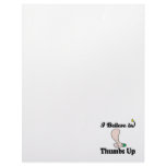 i believe in thumbs up letterhead